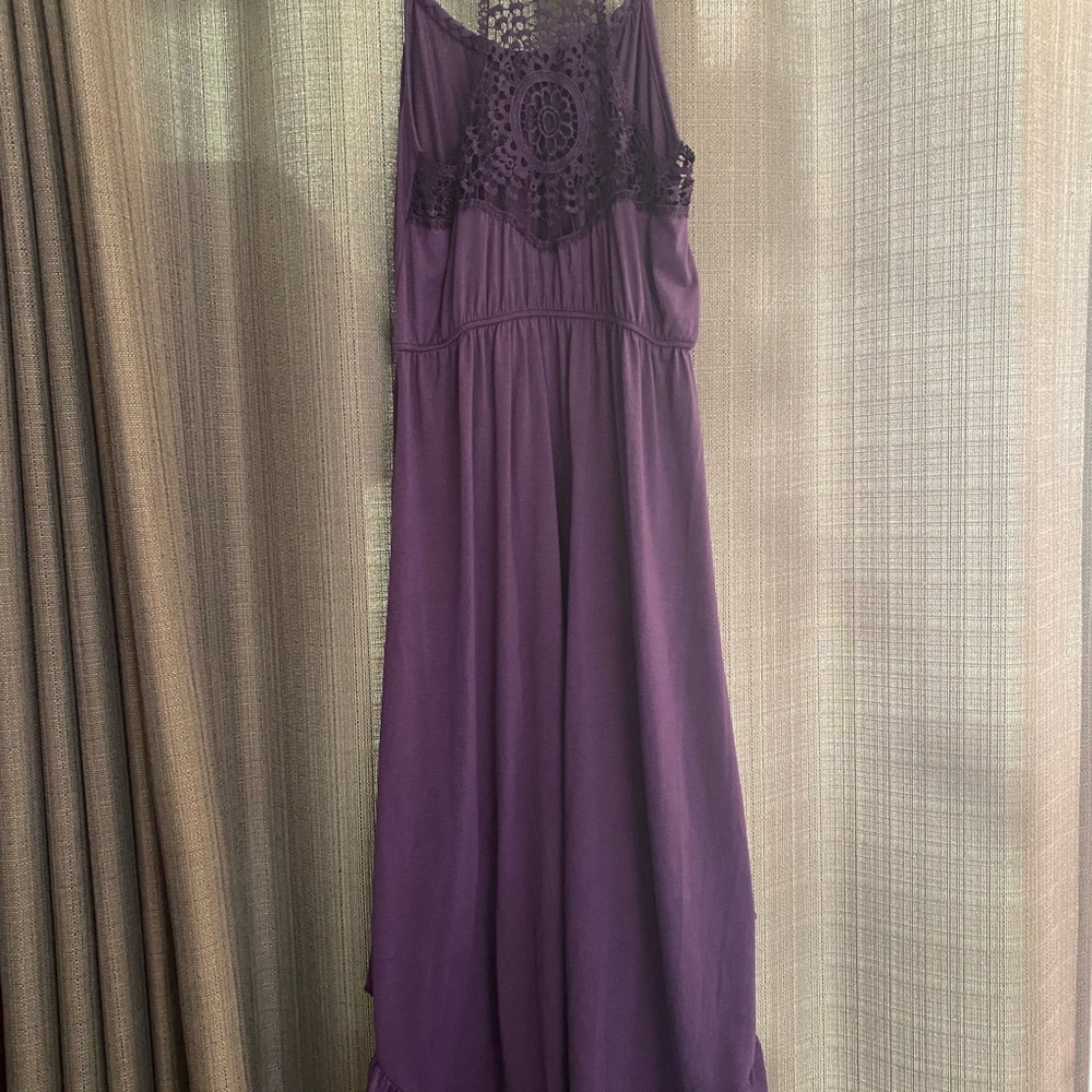 Asymmetrical Purple Dress Made by Hots-Wing Size Large - Picture 2 of 5